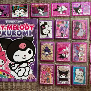 Álbum my melody y kuromi + set completo a pegar