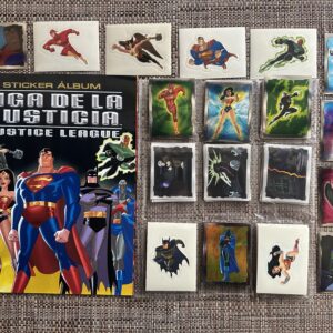 Álbum liga de la justicia Navarrete del año 2003 + set completo a pegar