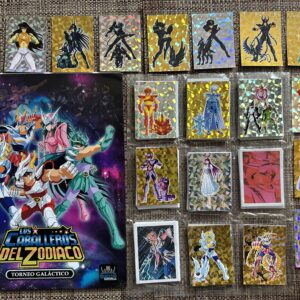 Álbum caballeros del zodíaco torneo galáctico + set completo a pegar