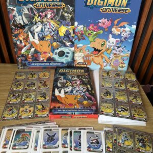 Álbum digimon universe + set completo a pegar de 936 estampas con 92 páginas
