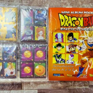 Mini álbum Dragon Ball Enciclopedia + set completo a pegar