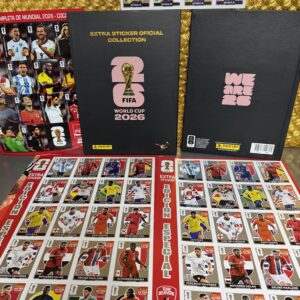Álbum extra stickers pasta dura + 80 extra stickers + neimar reedición